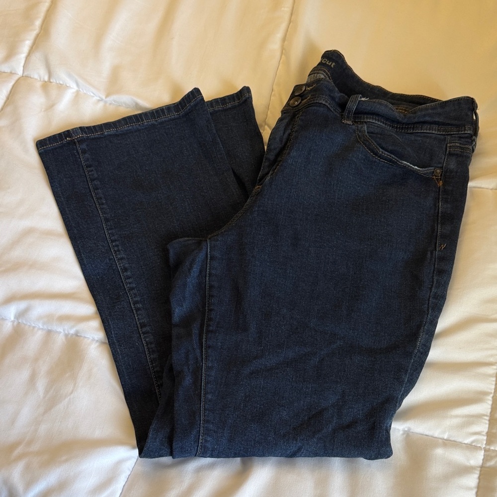 JCPenney Dark Blue Straight Leg Women's Jeans